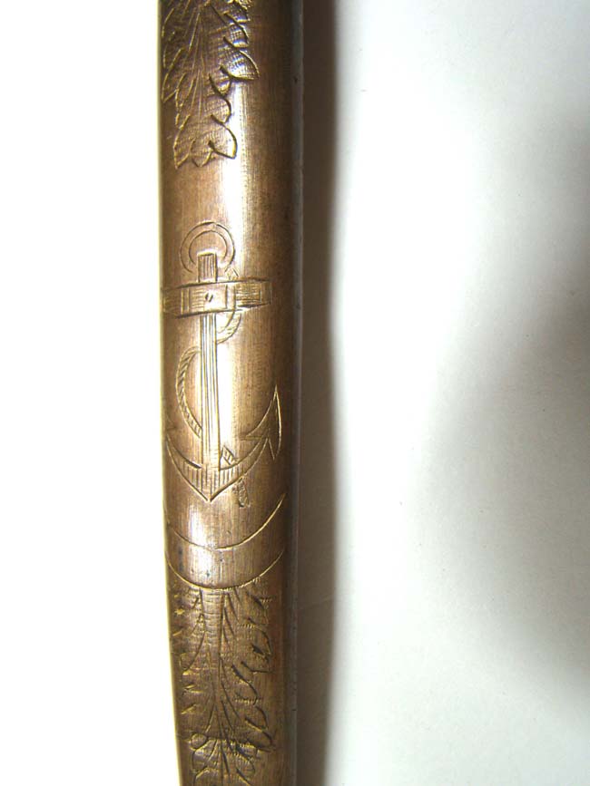 A RARE War of 1812 period U. S. Naval Officer's Dirk with EAGLE Cross Guard circa 1805-1815 — image 5